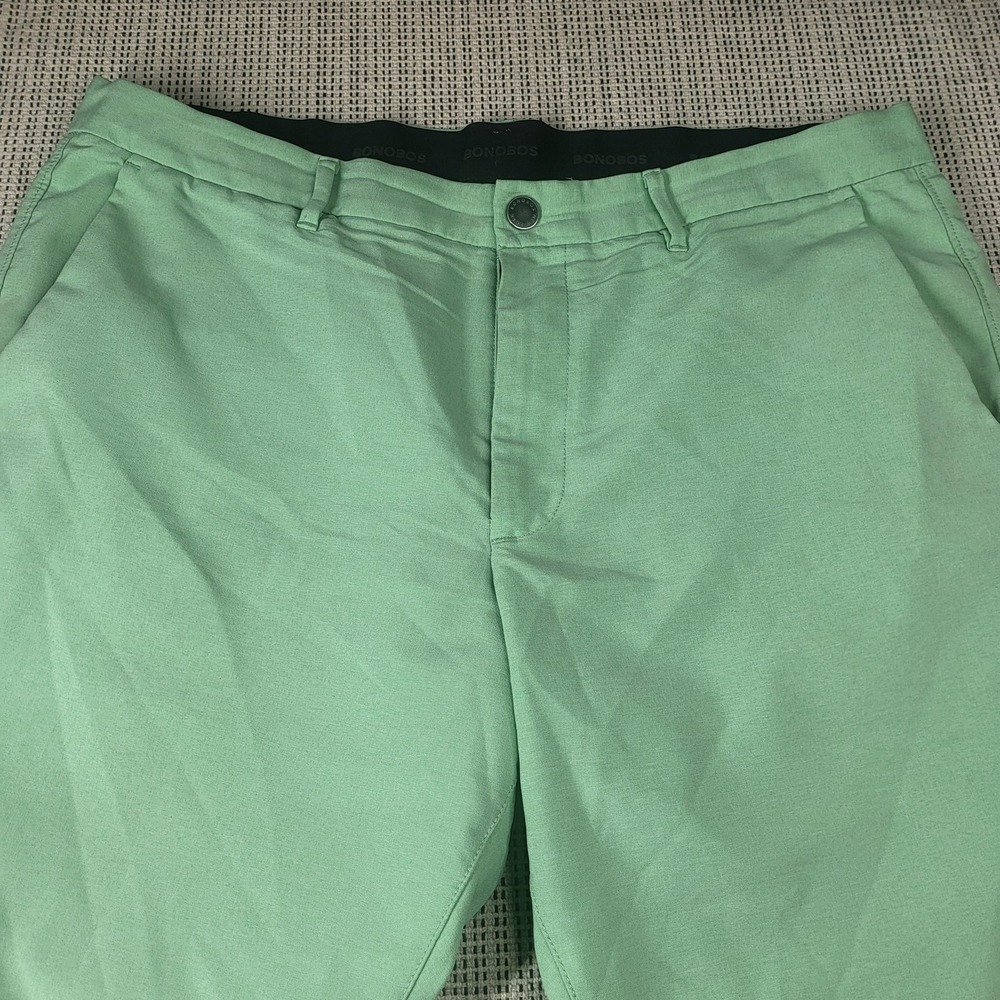 Bonobos Golf Pants Mens 36x30 Green Lightweight Performance Chino Khakis Tapered